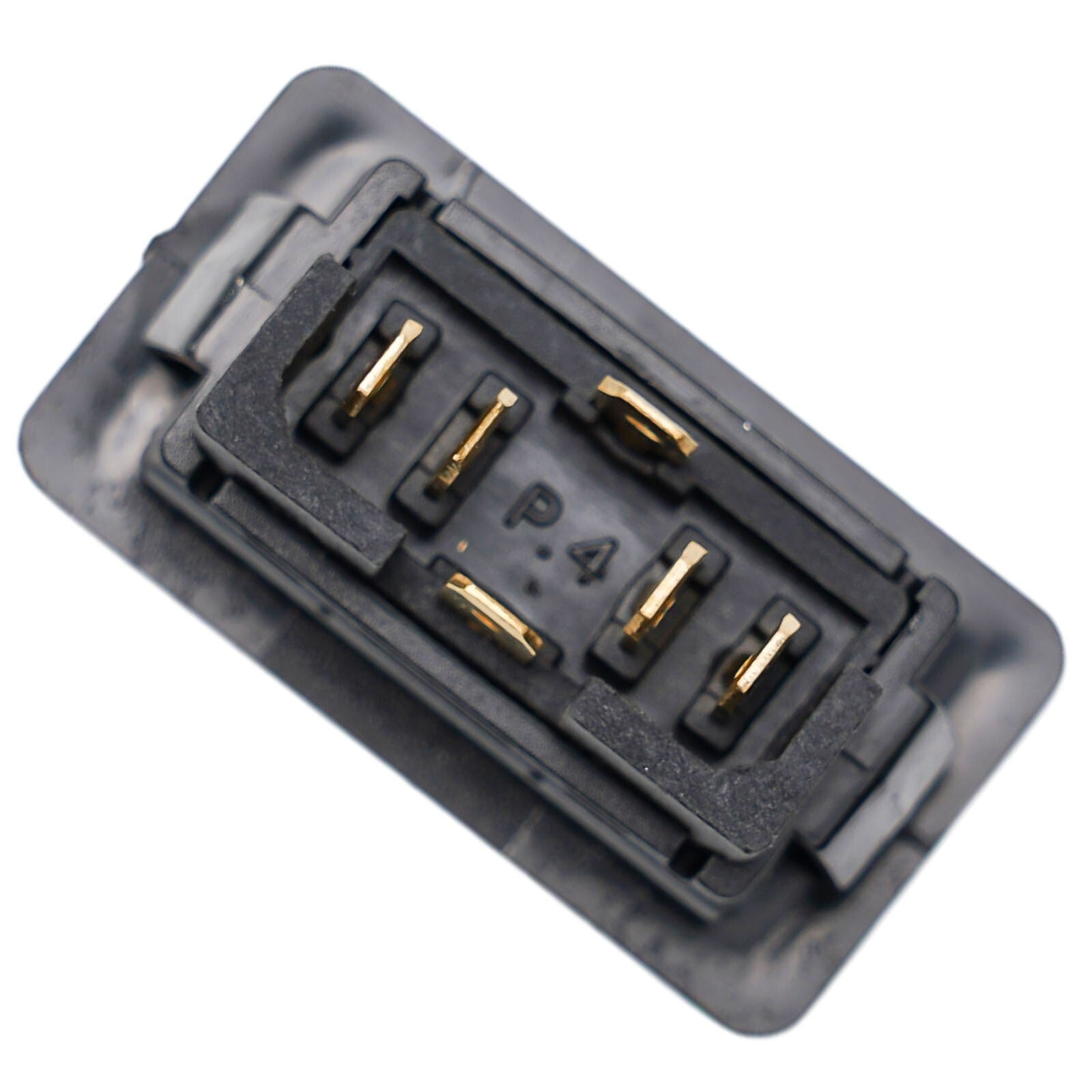 Car electric power switch button with green light, 6-pin, 12/24V, 20A on/off.