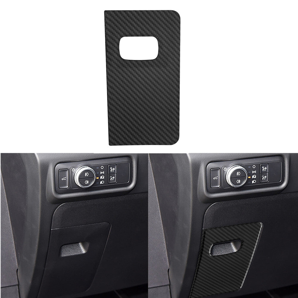 Carbon Fiber Interior Fuse Door Panel Cover Trim for Ford Explorer 2020-2023