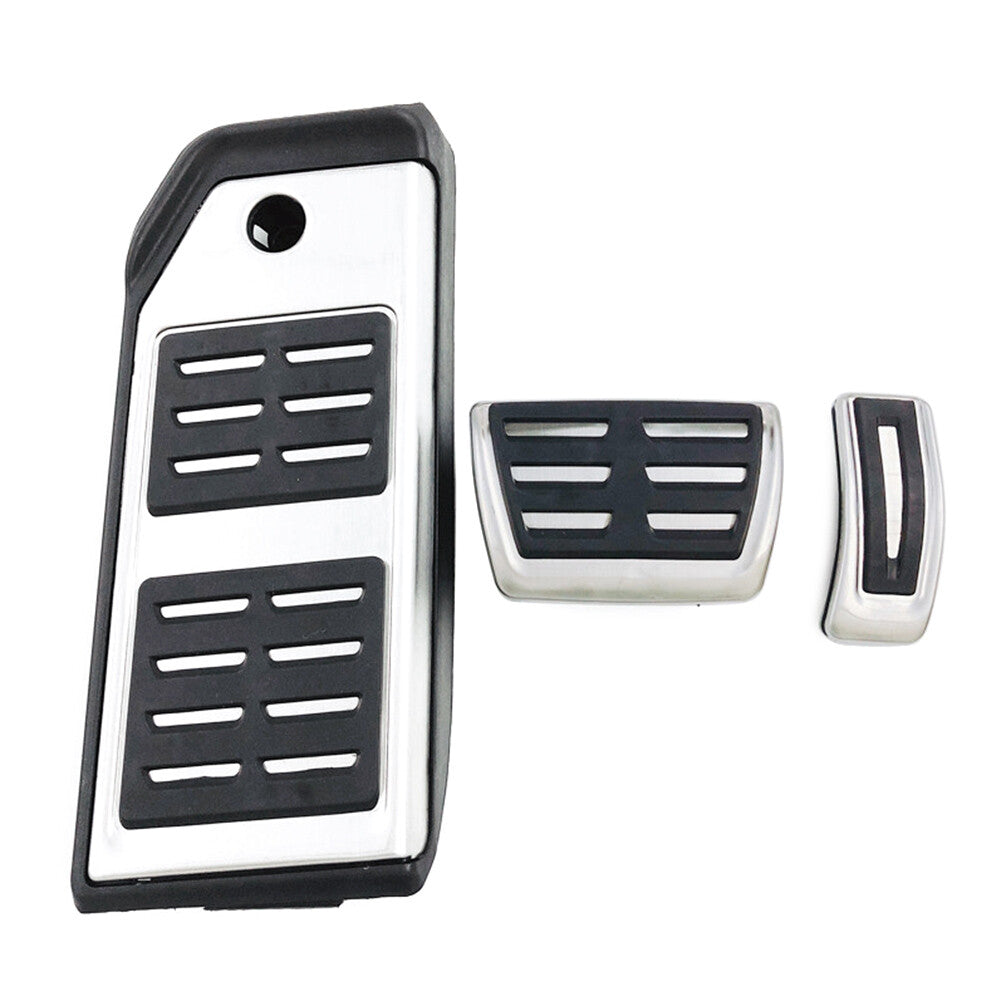 LHD Stainless Steel Car Footrest Brake Gas Pedals Cover for Audi Q7 Q8 for VW