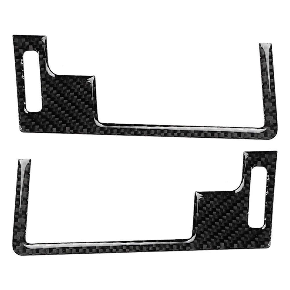 2x Fit for Nissan 350z 03-09 Carbon Fiber Central Air Vent Outlet Frame Cover Trim