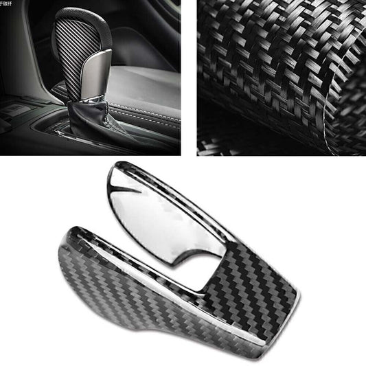 Carbon Fiber Car Gear Shift Knob Cover Trim Fit for Subaru Fitester 2013-2018 Lower