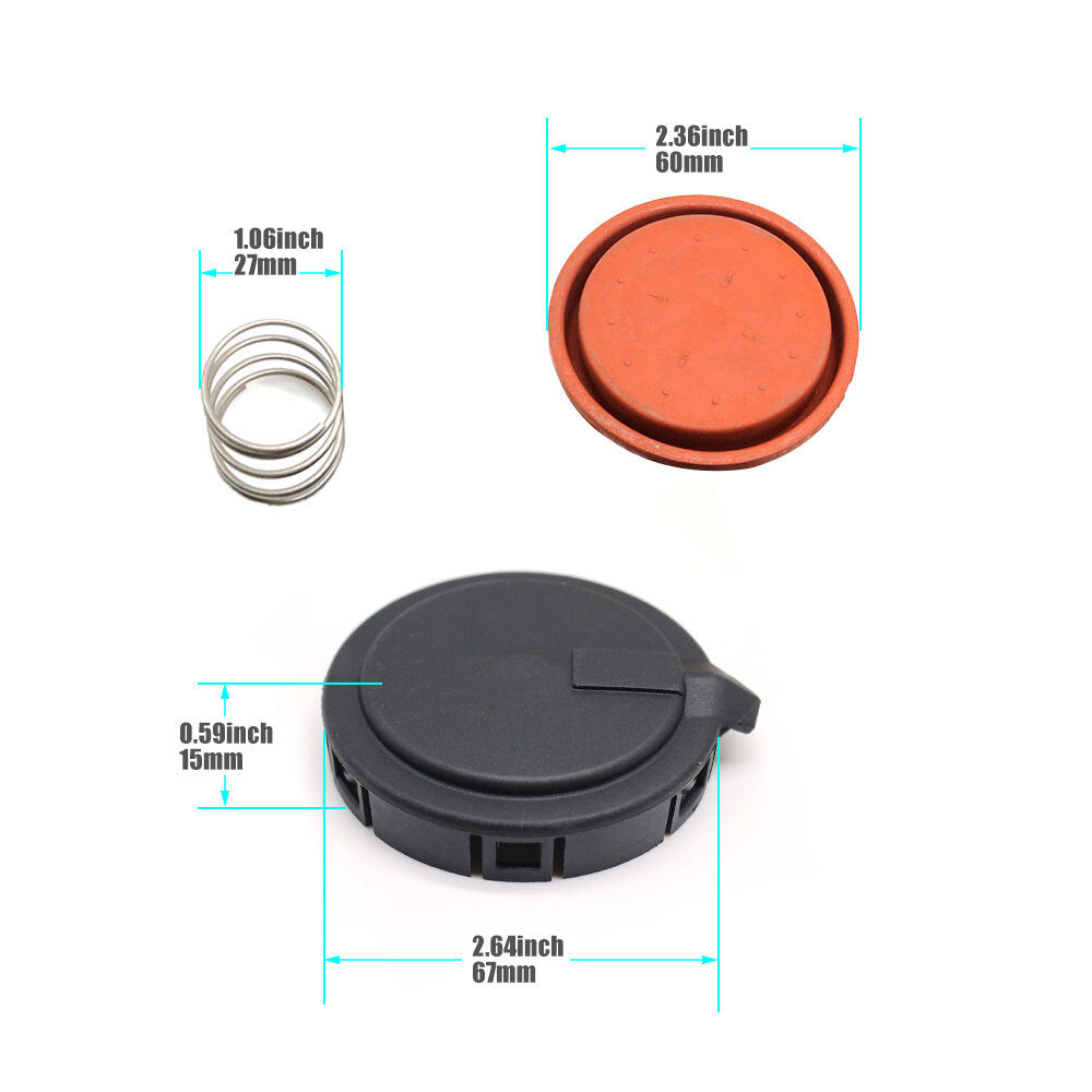 2-piece crankcase vent PCV valves for BMW 545i, 550i, 645ci, 650i, 745Li, 745i, 750i, X5 ( )