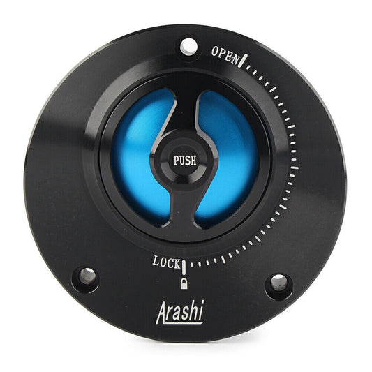 Fuel Filler Cover Gas Tank Cap for Yamaha FJR1300 FZ1 FZ6 YZF R1 R6 Blue