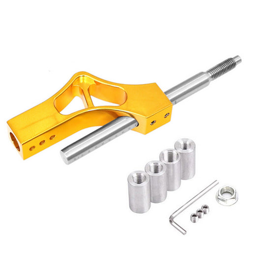 Gold Aluminum Shift Knob Extension Adjustable Height Lever Extender Gear Shifter
