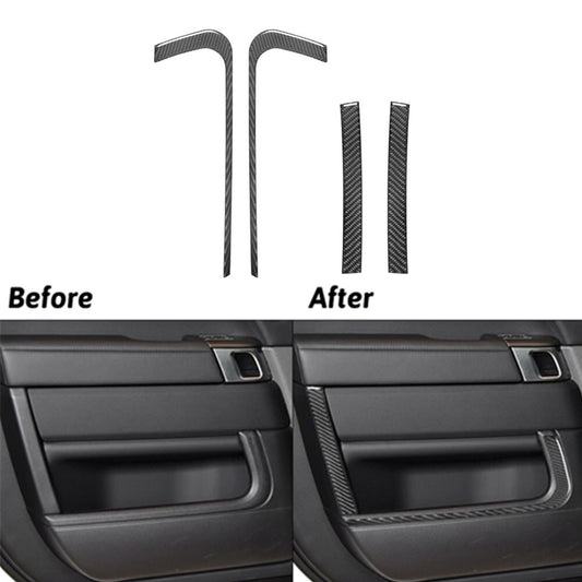 4XCarbon Fibre Front Door Trim Panel For Land for Range Rover Sport 2014-17