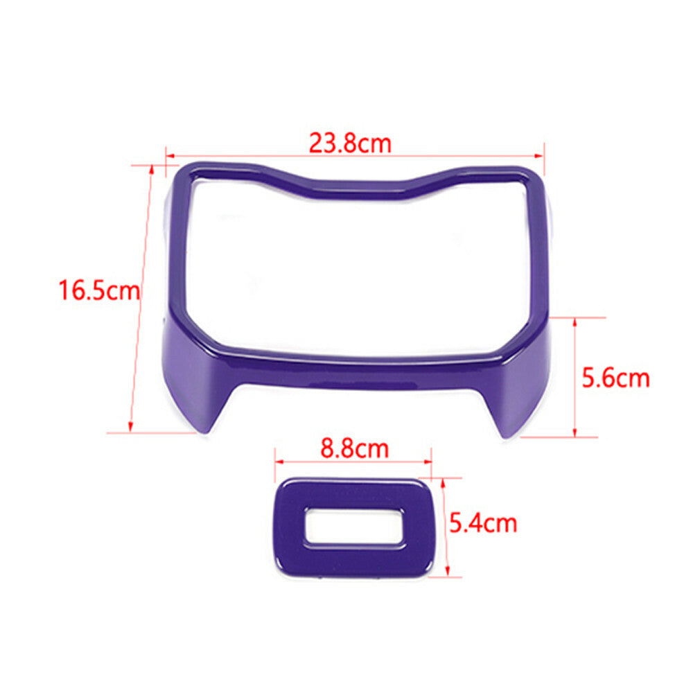 Purple ABS Rear Armrest Water Cup Holder Panel Trim for Jeep for Wrangler JL 2018-22