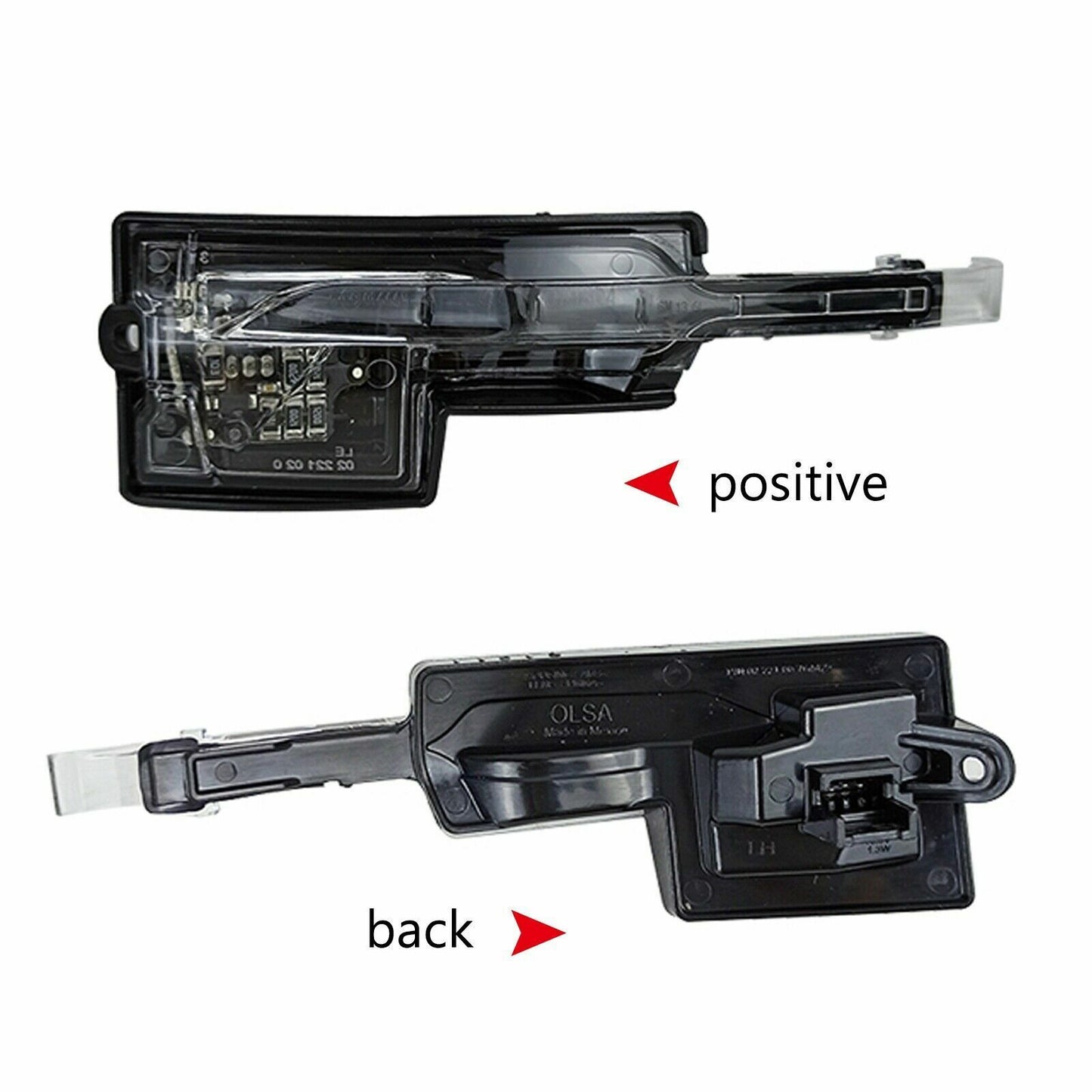 2x Sequential Amber LED Side Mirror Turn Signal Light for Cadillac XTS 13-18 AT