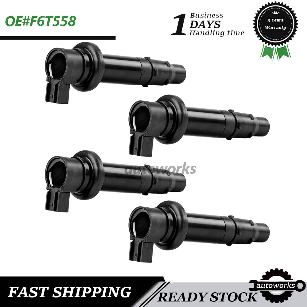 4PCS Ignition Coils for Yamaha 2003-2007 YZF-R6 2002-2006 YZF-R1 2006-2014 FZ1