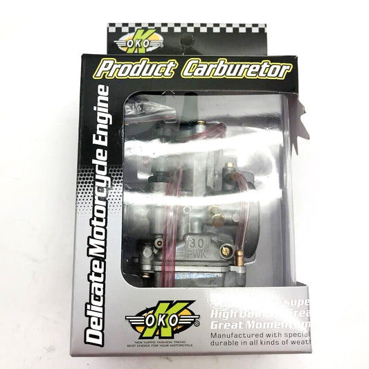 Carburetor 30mm PWK Flatslide Power Jet Carb for KOSO OKO 30 MOPED SCOOTER PIT