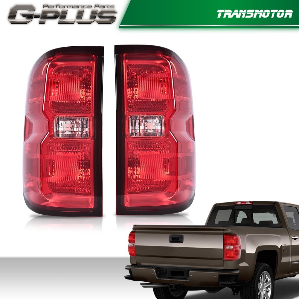 new, suitable for 2014-2019 Silverado models. Red lens taillights and brake lights.