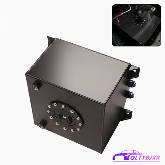 5-Gallon Polish Plastic Cap Racing Drift Street Fuel Cell Gas Tank Black