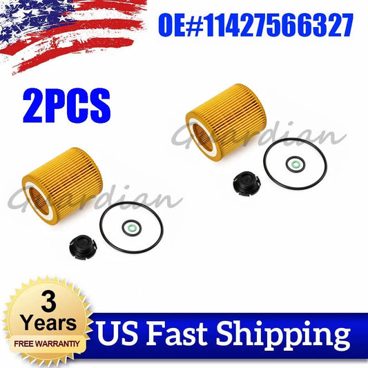 2 pieces 11427566327 Oil filter housing gasket cooler seal suitable for BMW Z4 X3 X5 X6 328I