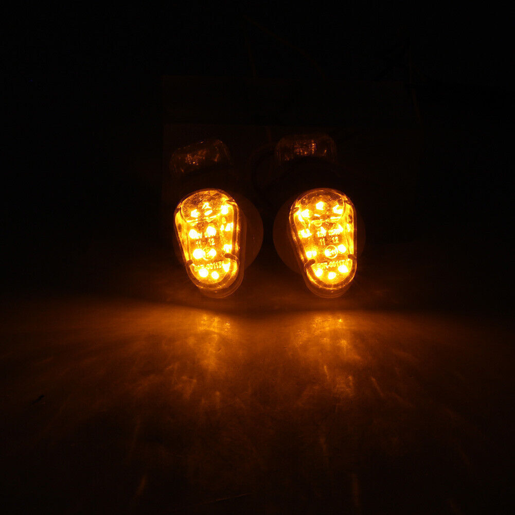 LED Turn Signal Light Indicator Amber Lamp Clear Lens Fit for Yamaha YZF R1 R6 R6S