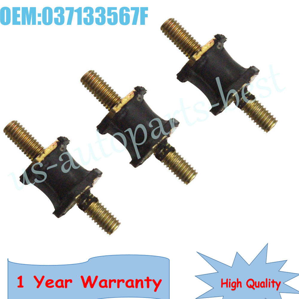 3pcs Car Air Pump Rubber Mounts for VW Beetle for Golf for Jetta for Audi TT 1.8T 037133567F