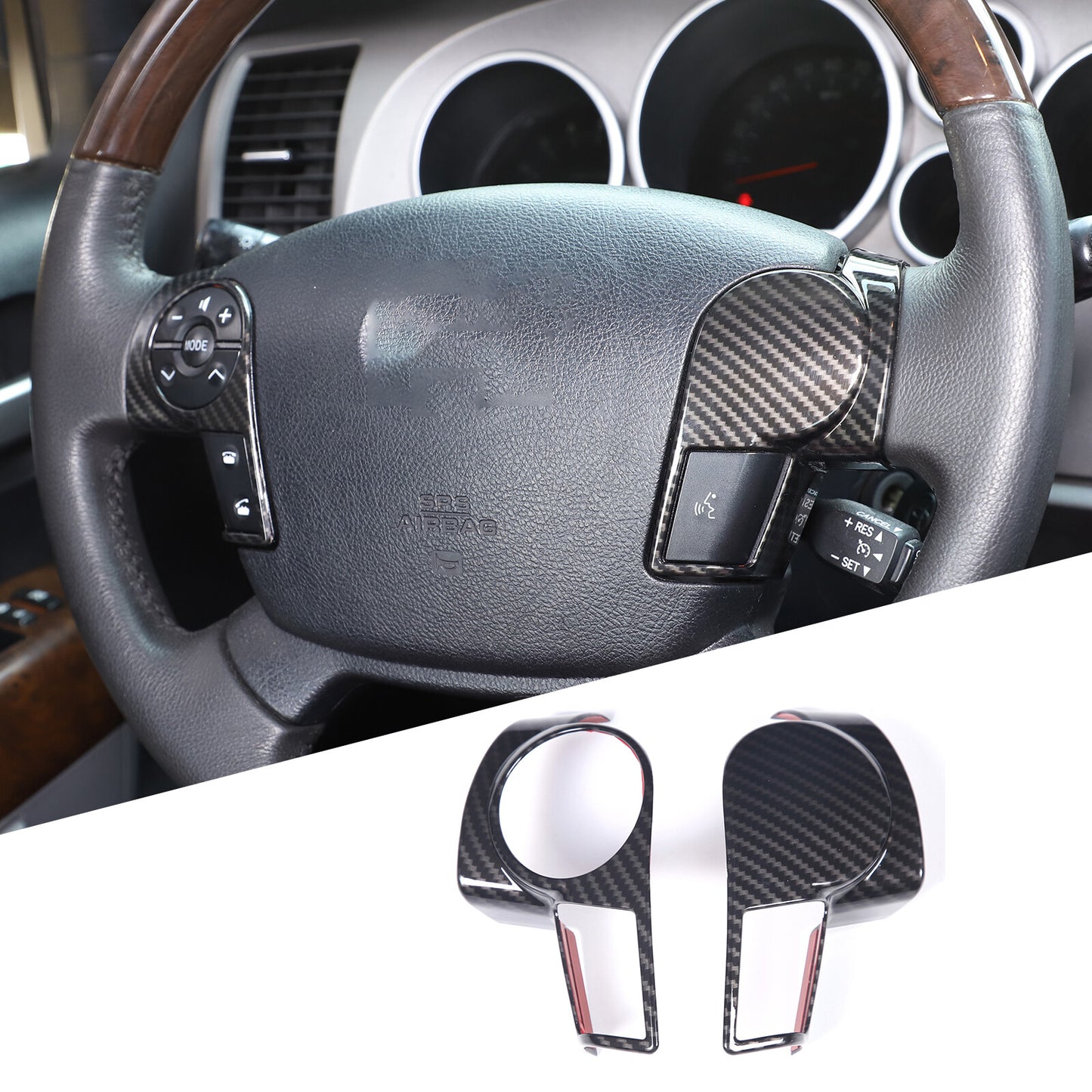 Matte black ABS front and rear mirror base cover trim for Corvette C7 2014-19