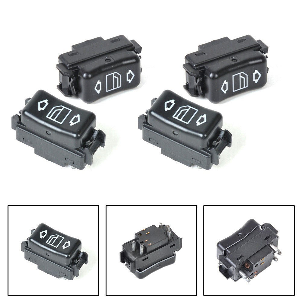 4x for MERCEDES W126 W201 CONSOLE POWER GLASS SWITCH 1248204510