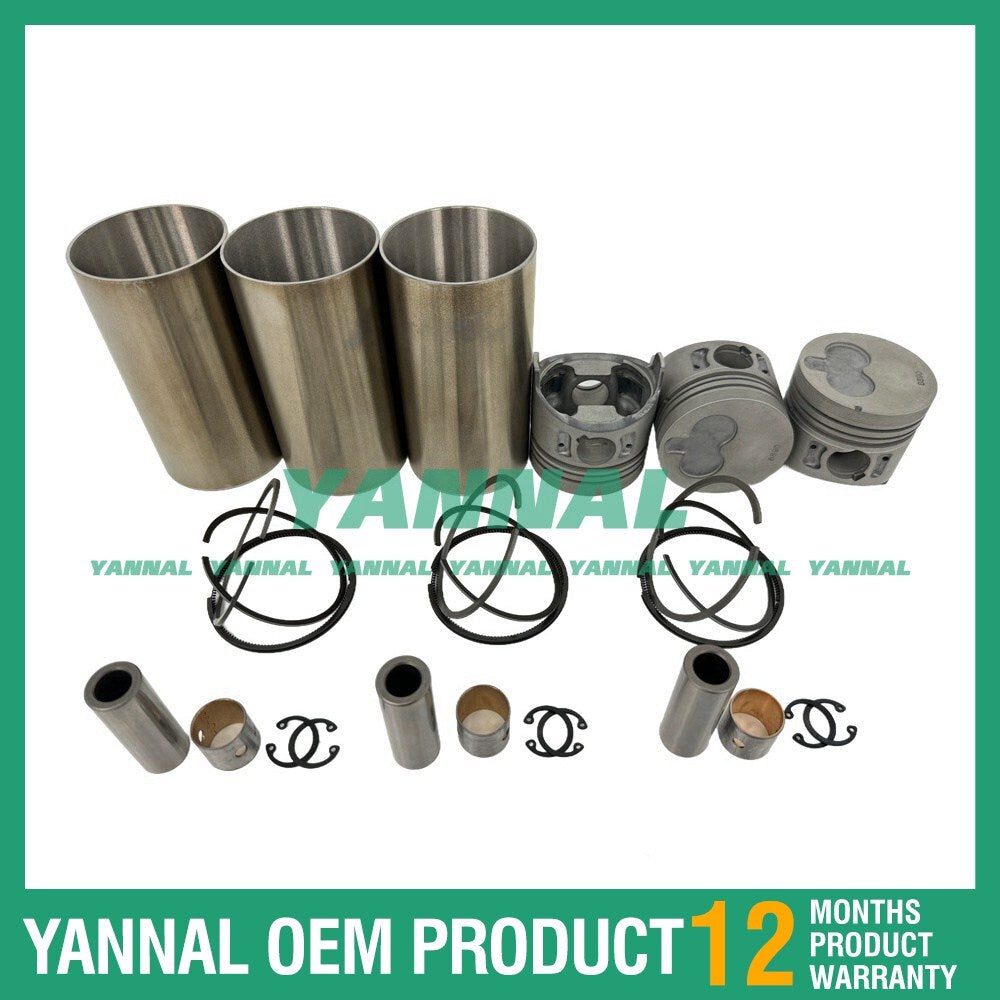 3X 8-97176889-0 Cylinder Liner Kit for Isuzu 3LA1 Heavy Truck Engines