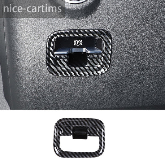 Carbon Fiber ABS Electronic Handbrake Switch Cover for Benz C Class W206 2022-23