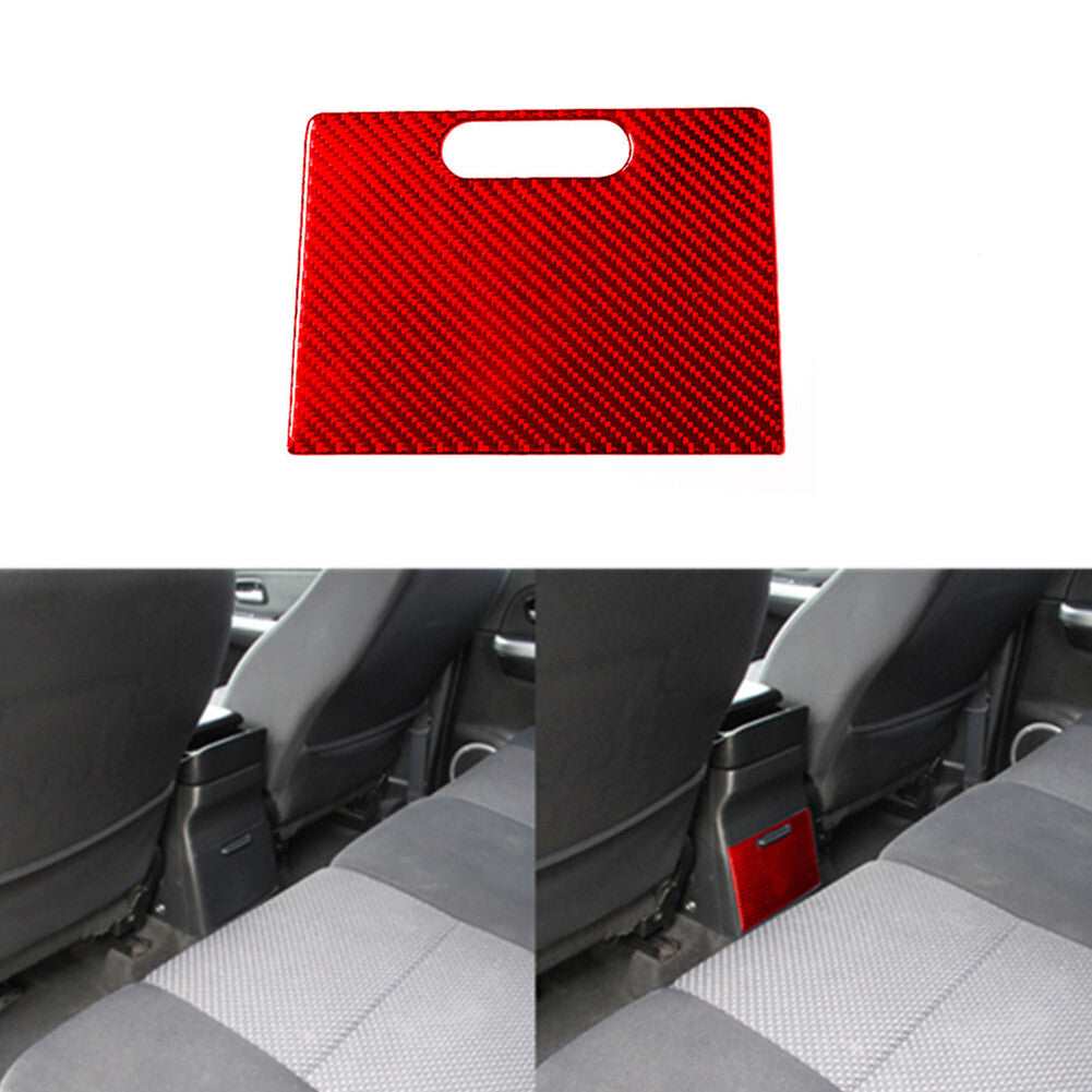 Red Carbon Fiber Rear Watercup Panel Cover Trim for Suzuki Grand Vitara 2006-13