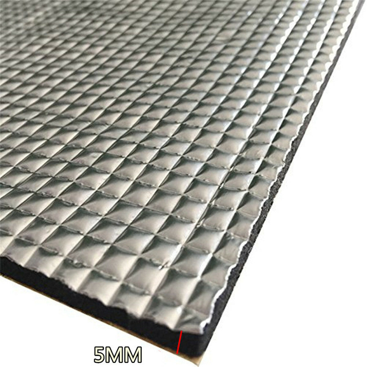 Firewall Sound Deadener Car Hood Roof Heat Shield Insulation Deadening Mat 5mm