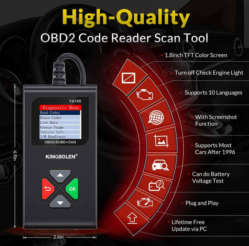 New 12V Battery Tester, Automotive Diagnostic Tool Scanner, Load Analyzer for Chevrolet