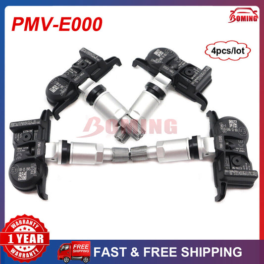 4X New PMV-E000 Tire Pressure Sensor TPMS for Toyota Tacoma for Camry 4Runner 315Mhz