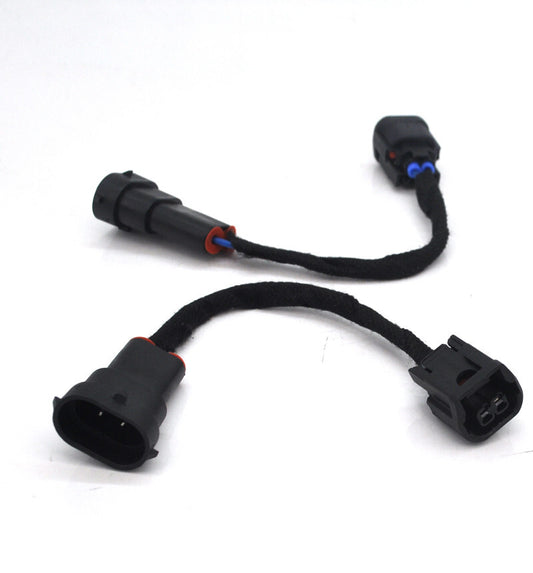2x Halogen to LED Foglight Plug and Play Adaptor cable for Honda accord 4dr H8