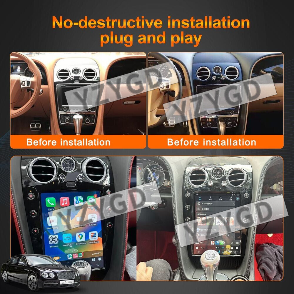 for Bentley for Continental GT 2004-2011 CarPlay 2Din Car Radio Receiver 128G Screen
