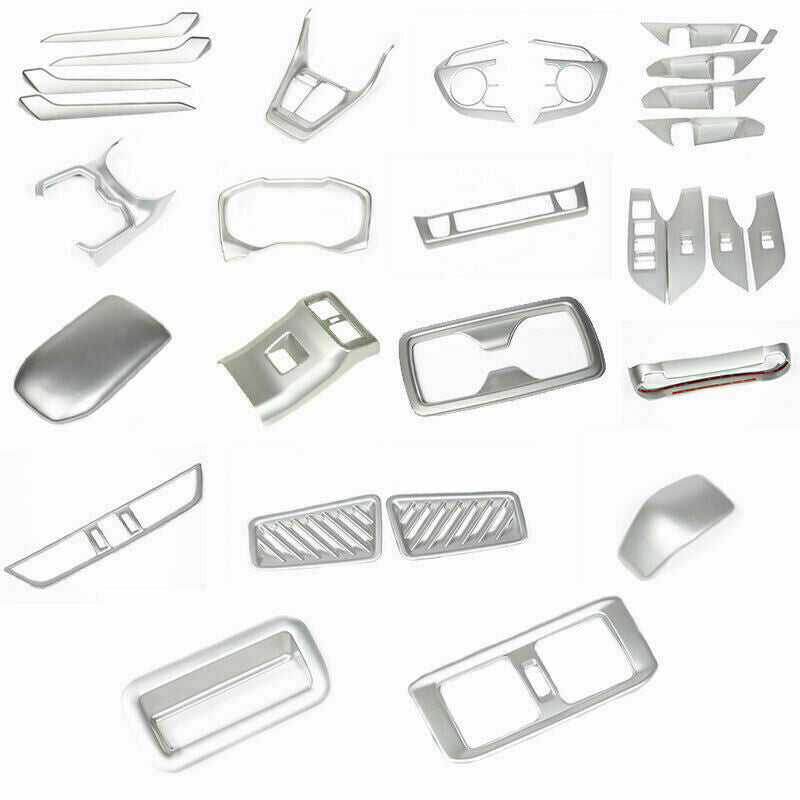 ABS Matt Chrome Interior Dash Trim kit Set Cover Decor for Toyota RAV4 2019-2024
