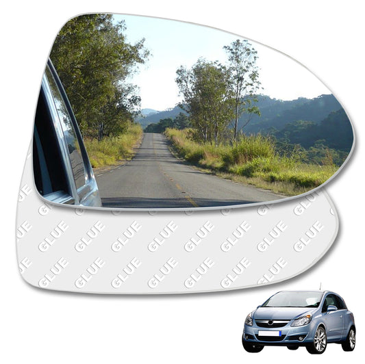 Right passenger's side mirror glass exterior mirror for Opel for Corsa 3 4 D E 2006~ 2019