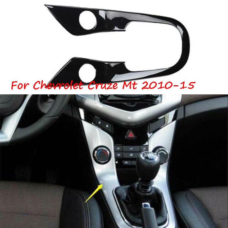 for Chevrolet for Cruze Mt 2010-15 Gloss Black Central Console Gear Shift Frame Trim