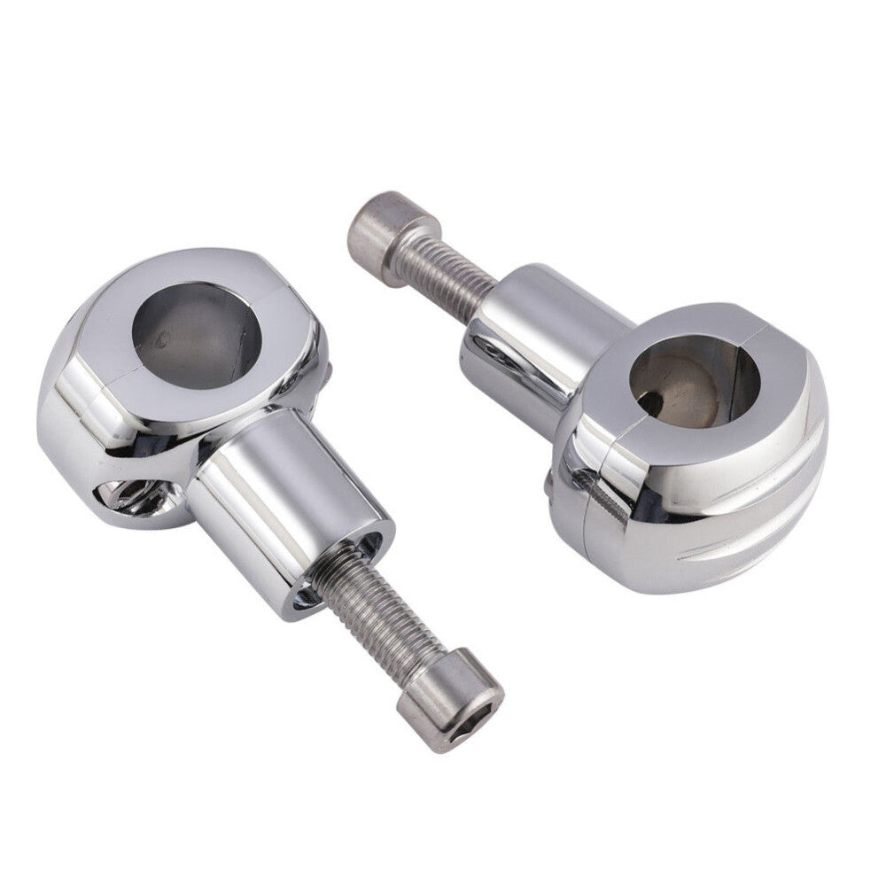 Chrome Motorcycle 25mm Handlebar Risers Clamps Handle Bar Mount for Harley for Honda