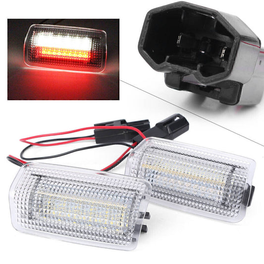 for Toyota for Lexus 2x White LED Side Door Courtesy Lights Welcome Lamp