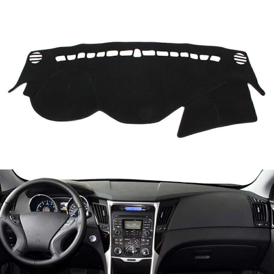 for Hyundai Sonata 8 2010-15 Leather Dash Mat Dashboard Cover Dashmat Carpet Pad