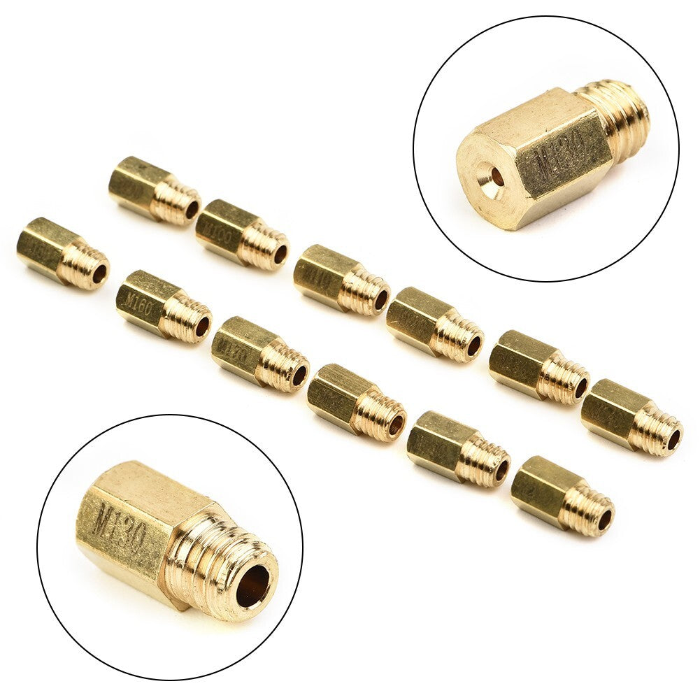 12x Hex Style Main Jet Fit For VM TM Carburetor 90-200 Jet Motorbike
