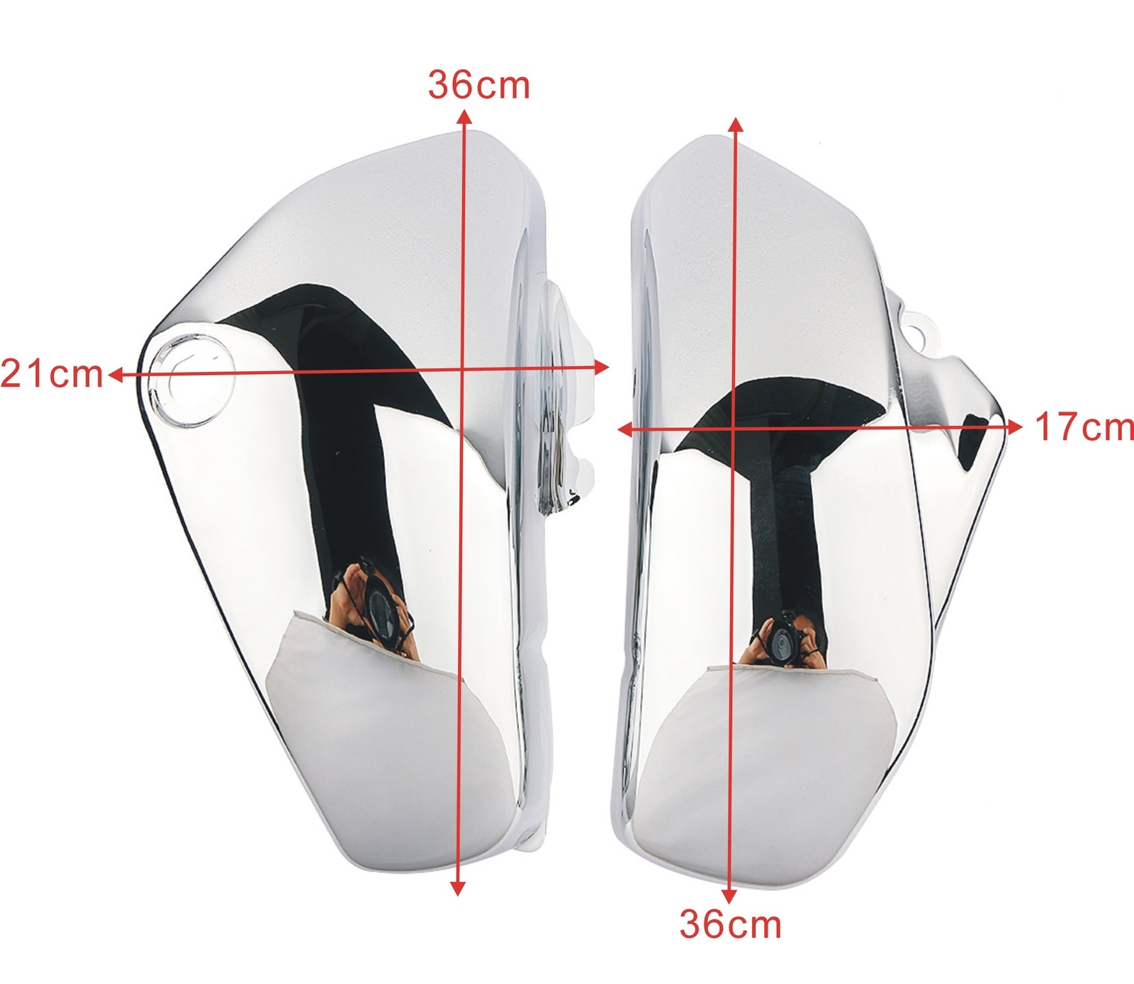Chrome-side battery fairing suitable for Suzuki Volusa C50 VL800 VL 800
