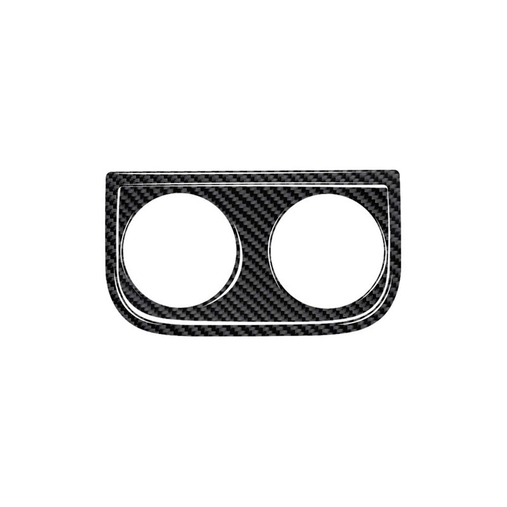 2X Carbon Fiber Rear Cup Holder Cover Trim for Subaru Outback Legacy 2015-2017