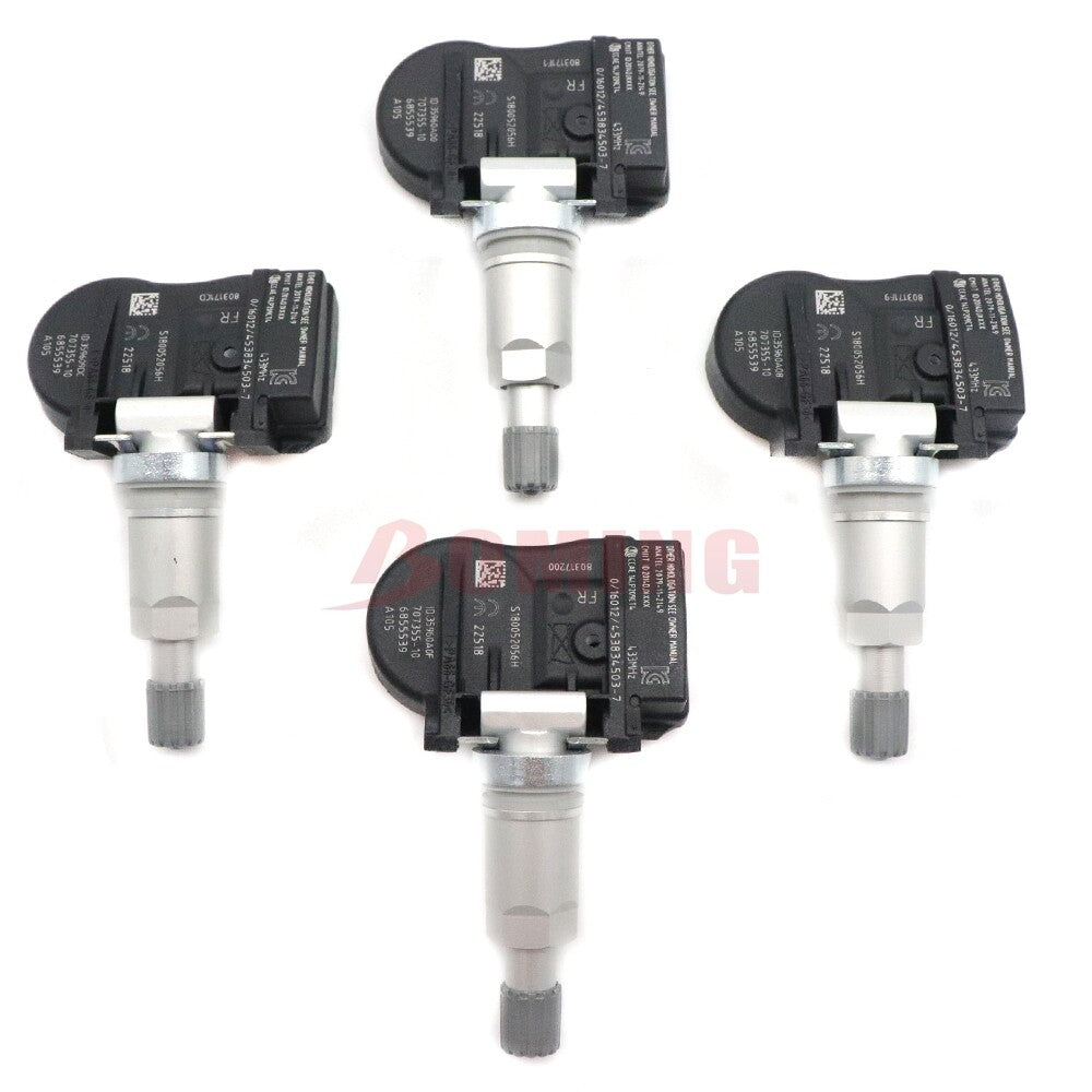 4PCS 6855539 TPM222 TPMS Tire Pressure Monitor Sensor for BMW F20 3ER F30 4ER X5