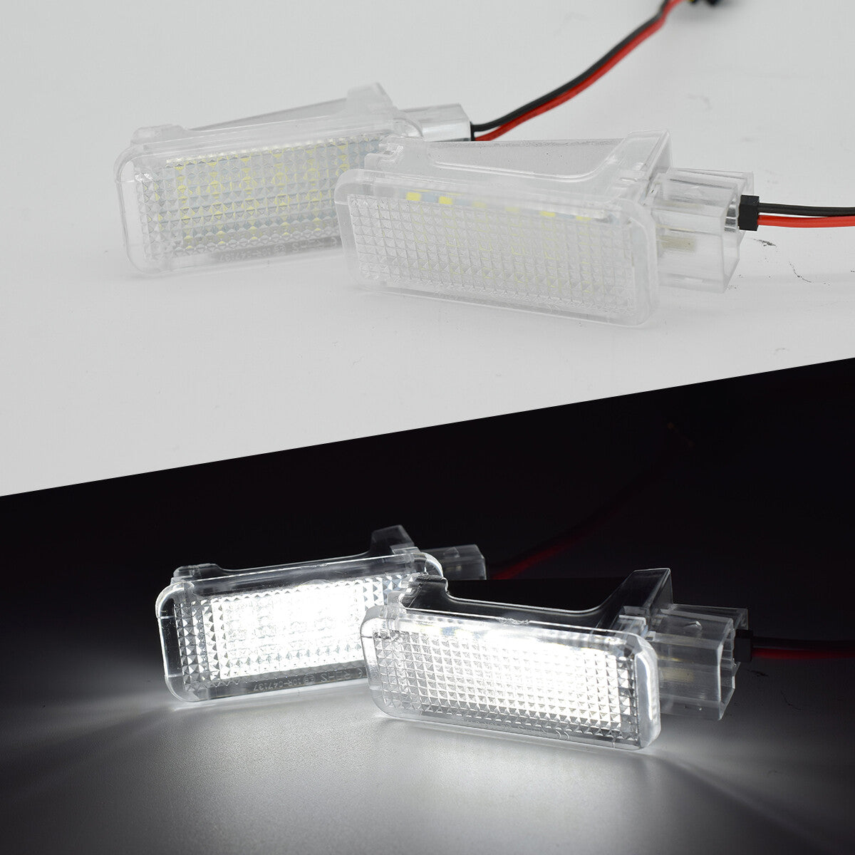 2x LED Footwell Step Door Courtesy Trunk Light Fit for VW Transporter T5 for Golf for Jetta