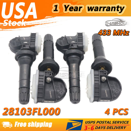 Set of (4) NEW Tire Pressure Sensor TPMS for Subaru Impreza Crosstrek 28103FL000