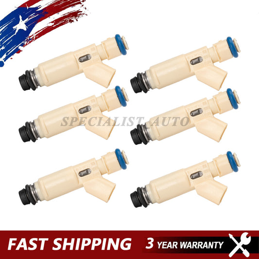 6Pcs Fits 01-04 for Ford for Mazda Tribute 3.0L V6 Fuel Injectors 195500-3520 YL8E-C7B