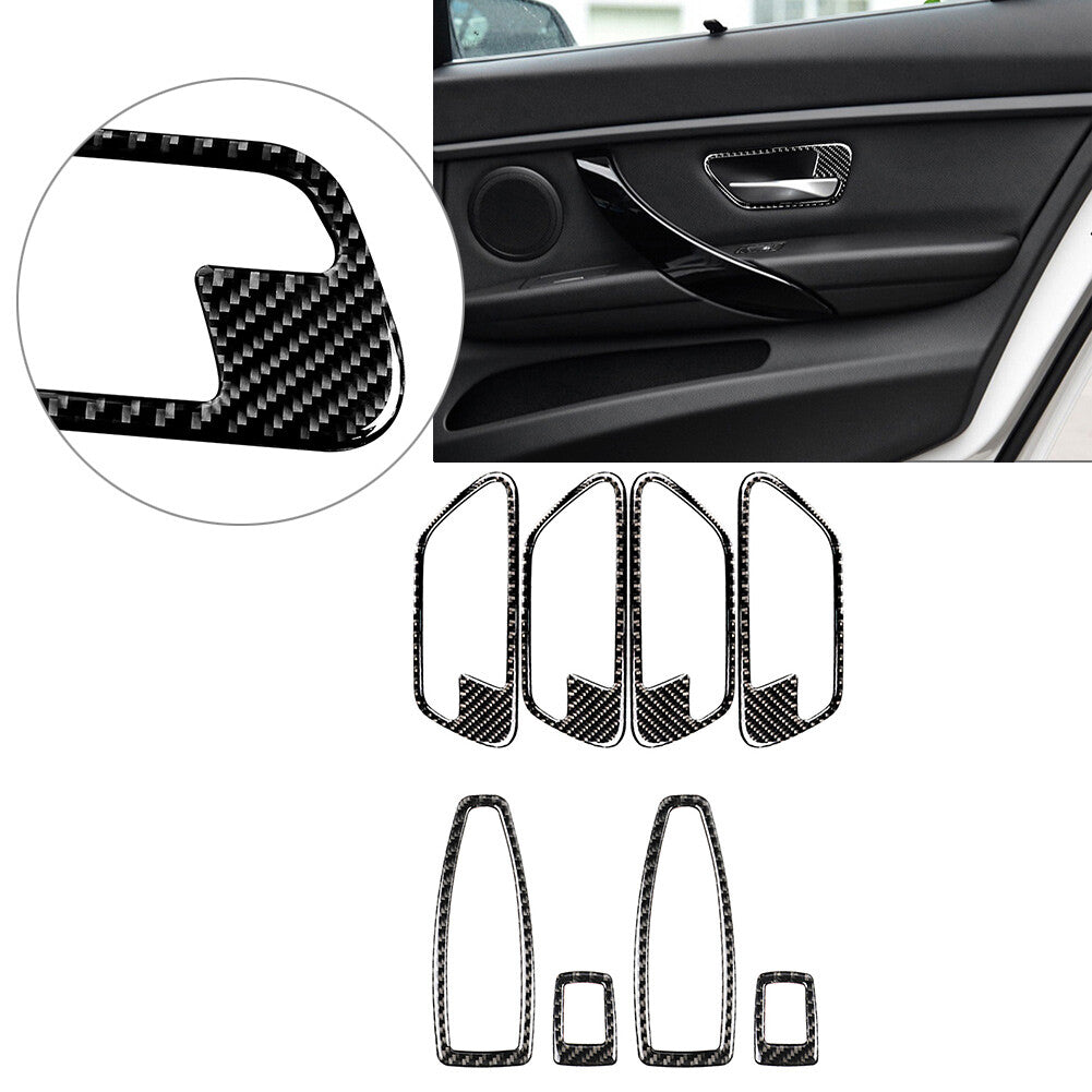 8Pcs Door Panel Interior Trim Decoration for BMW 3 Series F30 GT F34 2013-2019