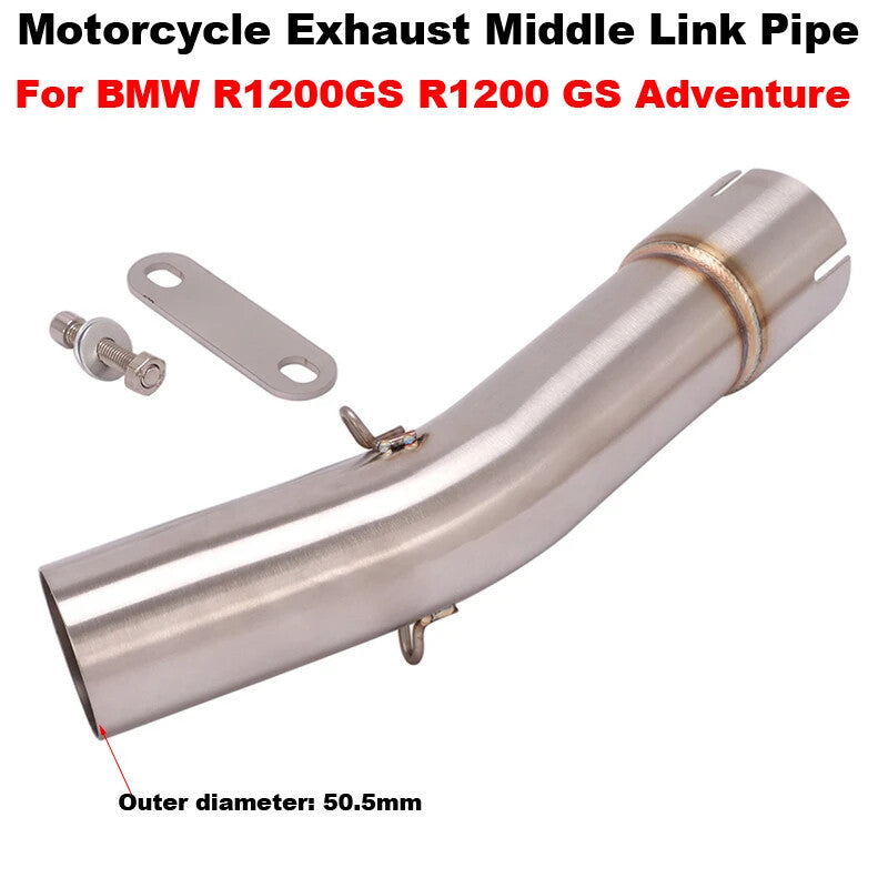 Motorcycle for BMW R1200GS 2004-2009 Slip-On Exhaust 51mm Mid-Pipe  Muffler Kit