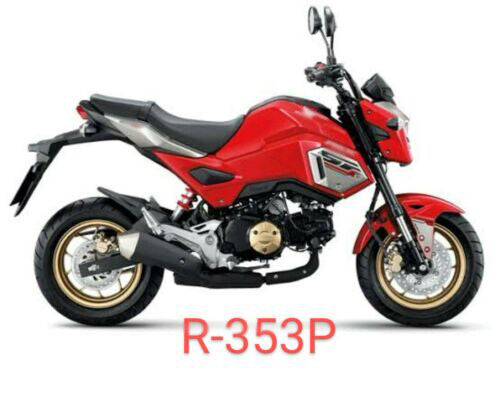 Replacement Front Fairingside cover for Honda Grom MSX125 (2016-2018) Red Part