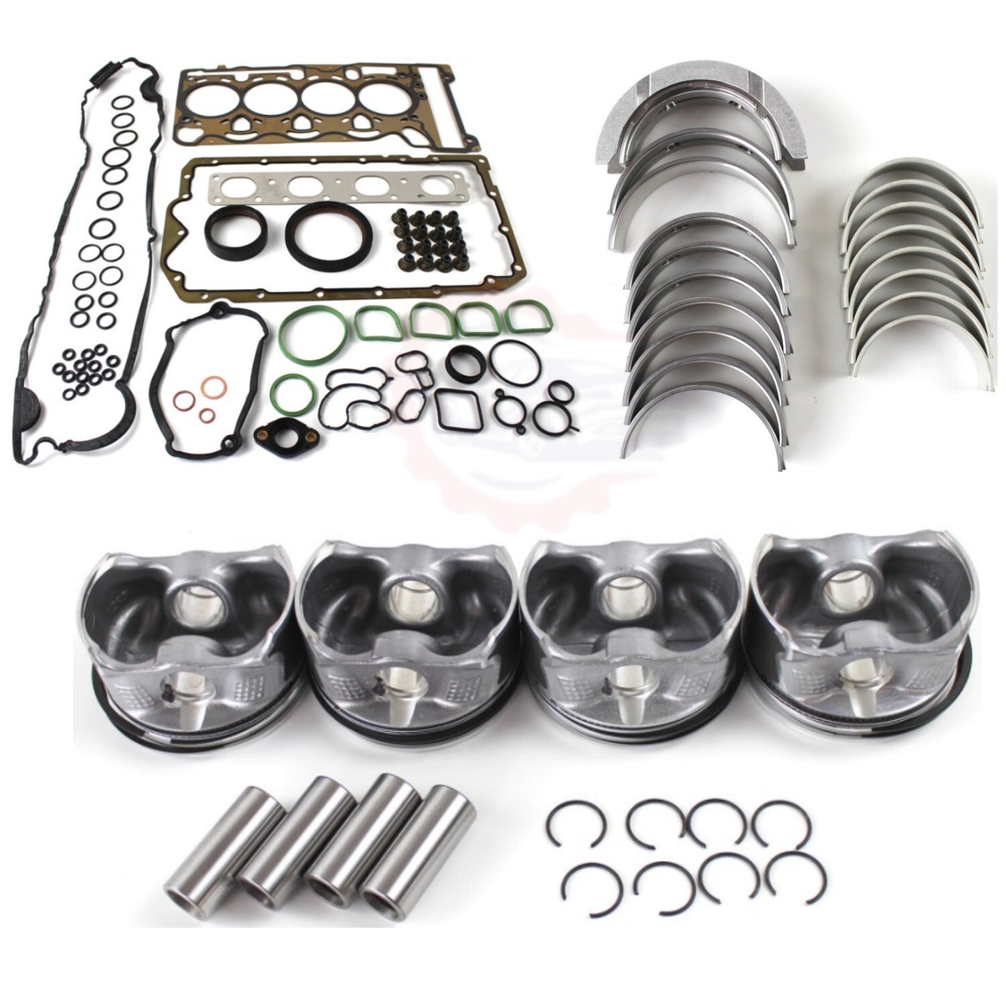 Engine Overhaul Rebuild Kit for BMW E85 E46 E81 E83 E88 E90 320i X1 N45 N43 N46