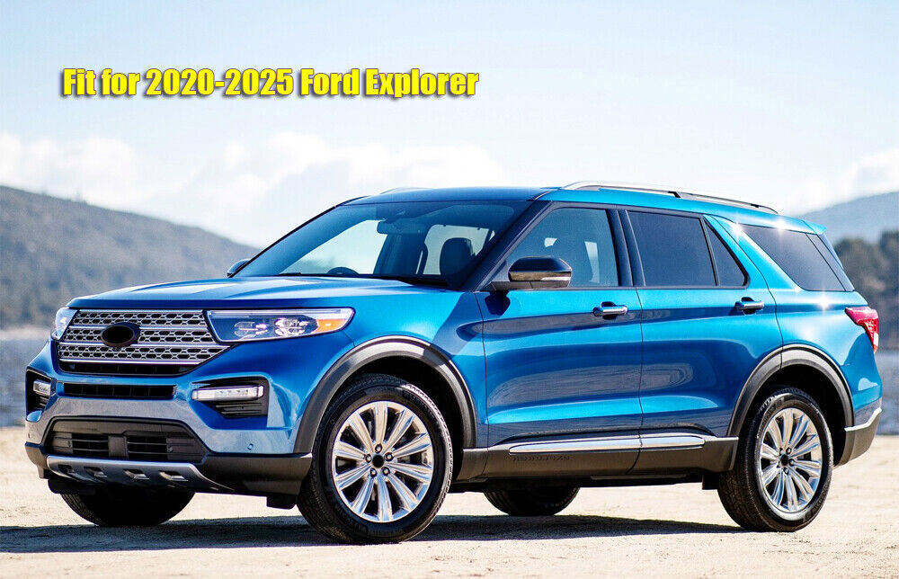 4X Sun Rain Guards Window Visor Vent Wind Deflectors For 2020-2025 for Ford Explorer