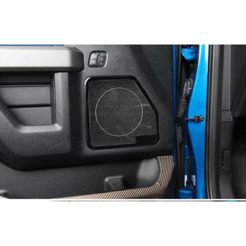 for Ford F150 F-150 2015-2020 black Car Inner Door Speaker Horn Frame Cover Trim
