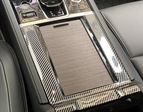 for Jaguar XF 2021-23 Carbon Fiber Alloy Center Console Holder Frame Water Cup
