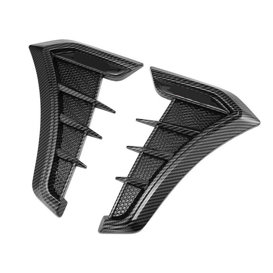 2-Pack Carbon Fiber Style Car Cover Airflow Fender Side Vent SUV Decorative Stickers