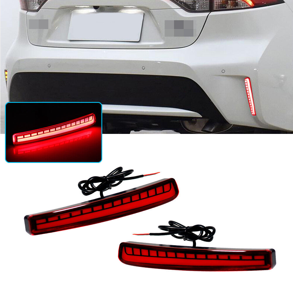 Red LED turn signal taillights (DRL lights) for Toyota for Corolla 2020/2021/2021 models.